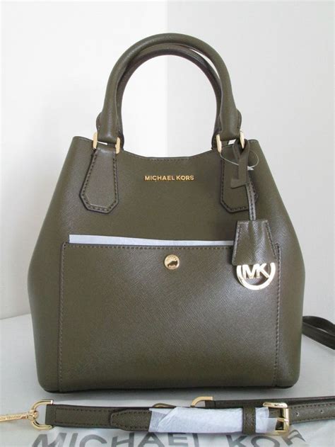 michael kors olive greenwich bag